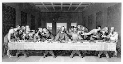 The Last Supper, engraved by Frederick Bacon, 1863 by Leonardo da Vinci